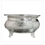 Sigaram 1 Pooja flower Basket is best for Home, Office and Temple Poojas K3132 Silver Plated (1 Pieces, Silver) Home Pooja Décor