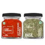 Chef Urbano Smoked Paprika Hot 100g & Basil 40g Pack of 2