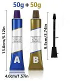 Metal Repair Paste, Magic Welding Glue Metal Repairing Casting Glue For Metal Casting Defect, High Temperature Resistant Metal Welding Filler