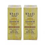 KHADI HERBAL Sandalwood Essential Oil - Pack of 2, 15 ml each