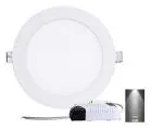 OTS LIGHTS 8-Watt Slim False Ceiling/Recessed Panel Round Light | White | 12 cm x 12 cm x 1 cm | Cutout 4 Inches