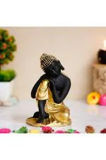 Royalbox Gold Polyresin Sleeping Buddha Statue Decorative Showpiece 26cm