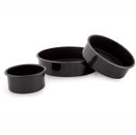 INDIGO Non-Stick Coated Aluminium Cakes Mould 3 Pc Set (18/20/22CM)