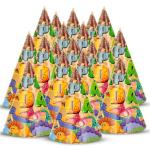 Zyozique Dinosaur Theme Birthday Party Hats, Happy Birthday Cone Party Hats For Kids Birthday Party - Dinosaur Theme Birthday Party Supplies And Decor