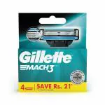 Gillette Mach3 Manual Shaving Razor - Pack Of 4