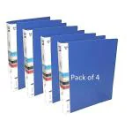 Shining Zon 2D Ring Binder Plastic Box File -A4 Size | File for Certificates and Documents | Office documents and Certificate Plastic File | Ring Files for Documents (Pack of 4)