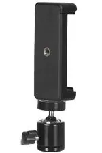 Prolite Mobile Holder and Mini Tripod Ball Head Set for Tripods, Monopods, Light Stand (1/4 Inch Mount)