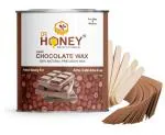 DR HONEY Hair removal wax best Dark chocolate wax 600 gm wax with strips and stick