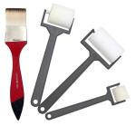 Kamal Washable Foam and Plastic Paint Roller and Flat Brush Combo