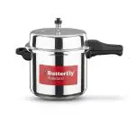 Butterfly Standard 10 liter capacity Alluminium Non Induction Bottom Pressure Cooker