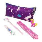 Parteet Multicolor Unicorn Stationary Set Combo ,Pack of 5