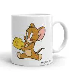 Mugkart Ceramic Printed Mug Tom And Jerry Coffee Milk Mug - 330 Ml