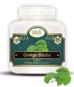 Biotic Natural Ginkgo Biloba Capsules 120mg Extract for Brain and Memory - 60 Veg Capsules
