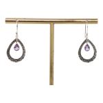 CHAITANYA EMPORIUM delightful amethyst stone oval shape dangler earrings