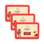 Vagad's Khadi Rose & Honey with Rose Petals Soap 125gm | Gives you Velvety Skin | Free from Parabens | Pack of 3