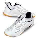 Prokick Power Plus Non Marking Badminton Shoes | Lightweight & Durable Badminton Shoes | Also Perfect for Squash, Table Tennis, Volleyball, Basketball & Indoor Sports, White