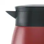 Borosil Hydra 1.5 L Flask Teapot, Double Walled Vacuum Insulated Teapot, Red