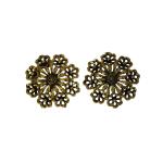 Priyansh Enterprise Handmade Gold Brass Traditional Earrings For Parties, Festivals For Women