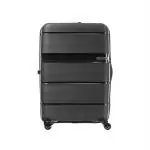 American Tourister Trolley Bag For Travel | LINEX 66 Cms Polypropylene Hardsided Medium Check-in Luggage Bag | Suitcase For Travel | Trolley Bag For Travelling, Black