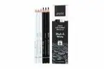 Brustro Artists's B & W Coloured Pencil Set of 3 Whites and 3 Black