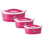 MILTON MARVEL JR GIFT SET (500+1000+1500) Pack of 3 Thermoware Casserole Set (0.5 L, 0.85 L, 1 L)