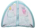 Toddylon Baby Bedding Set/Baby Bedding Mattress Set with Mosquito Net/Baby Bed Set and Baby Play Gym with Mosquito Net