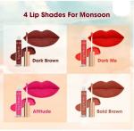 BALIZ cutie beauty 4 lipstick Combo (Multi color, 15 ml)