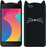 Mintak Vivo Y53 Black Silicon Scratch Resistant Mobile Back Cover