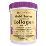 HealthyHey Nutrition Collagen Gold Series With Hyaluronic Acid, Biotin & Vitamin C Unflavoured 200 Gm