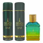 French Essence No Gas Body Spray and Perfume | long lasting 300ML (Desire, Intimate, Triumph )