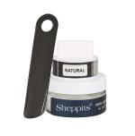 Sheppits Premium Shoe Cream (Natural) & Shoe Horn (Grey) Combo | Shoe Care Kit