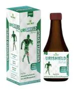INDS WELL AYURVEDA Urishield | Uric acid control | 100% Ayurvedic Uric Acid Syrup | Pashan bed, varun & Moti bhasam | Gout | Herbal Syrup