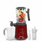 Balzano Yoga Blender 600W Smoothie Maker/Juicer/Soup Maker Jar, Metallic Red