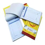 CRAFT WAFT Dolphin Cash Memo, Bill Memo, Credit Memo, Estimate Memo 100 Sheets(100 Printed+100 Plain Leaves) with serial number,Perforated for Shop,Office,Institute (18x11 CM) (25)