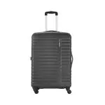 Safari Aerodyne Hardside Suitcase, TSA Lock, Large Size Check-in Luggage Trolley Bag with Antitheft Zipper, Black, 77cm