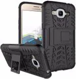 Leyon Black Plastic Back Cover For Samsung Galaxy J2 - 2016