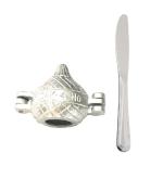 Urban buy Aluminium Gujiya Mould With Stainless Steel Cheese Butter Knife and Multicolour, Pack of 2