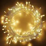 RSP Quality Bit 15 MTR 42 LED Decorative String Light | Warm White | Plug Sourced | for Indoor & Outdoor Decorations, Diwali, Christmas, Wedding, Party, Lawn
