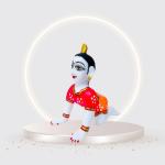 MurtiHome Baby Radha Rani Murti Idol Statue Sculpture, Radha Rani, Elevate Your Pooja Room with Divine Radha Rabi Murti: Statue for Home Decor and Altars