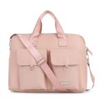 Probus 15.6 Inch Polyester Premium Laptop Messenger Bag With Dual Pocket - Messenger Bag  (Pink, 15.6 inch)