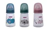 Advanced England Narrow Neck Feeding Bottle with Premium Matte Designed Anti Colic Teat Pack of 3- 125 ml Each