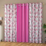 Mahi Textiles Premium Curtains Door||7feet||Pack of 3 Curtains.