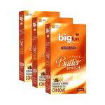 Bigfun Flavoured Condoms Combo Pack of 3 (10Pcs Each Pack) | Dotted, Ribbed & Contoured Long Lasting For Men | Caramel Butter Scotch Flavour Condom - (Total 30pcs)