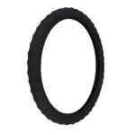 AllExtreme EXBPGL1 PU Leather Universal Anti-Slip Perforated Car Auto Steering Wheel Cover with Grip (38cm, Black)