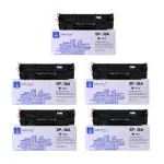 Softly Print Toner Cartrdige |s 36A / CB 436A for HP Laserjet M1120n/ P1505/ P1505n / M1522n / M1522nf / Canon LBP 3250 Pack of 5|Printer Toner Cartridge