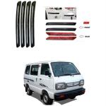 Feelitson Black Car Bumper Protector Safety Guard Single Strip For Omni (Pack Of 4)