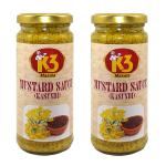 K3 Masala Mustard Sauce / Bengali Kasundi Sauce (250gm x 2)