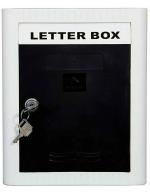 Aura Plast Black Plastic Wall Mounted Mailbox