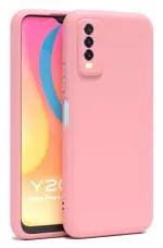 U&E Pink Silicone Back Cover For Vivo Y20G