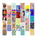 Kitty Cat - Indie Aesthetic Pictures Wall Collage Kit for Room Decor | Set of 30 Aesthetic Posters | 300 GSM Water Resistant Paper | Size 4x6 Inch | Unframed | Comes With Double Sided Tape